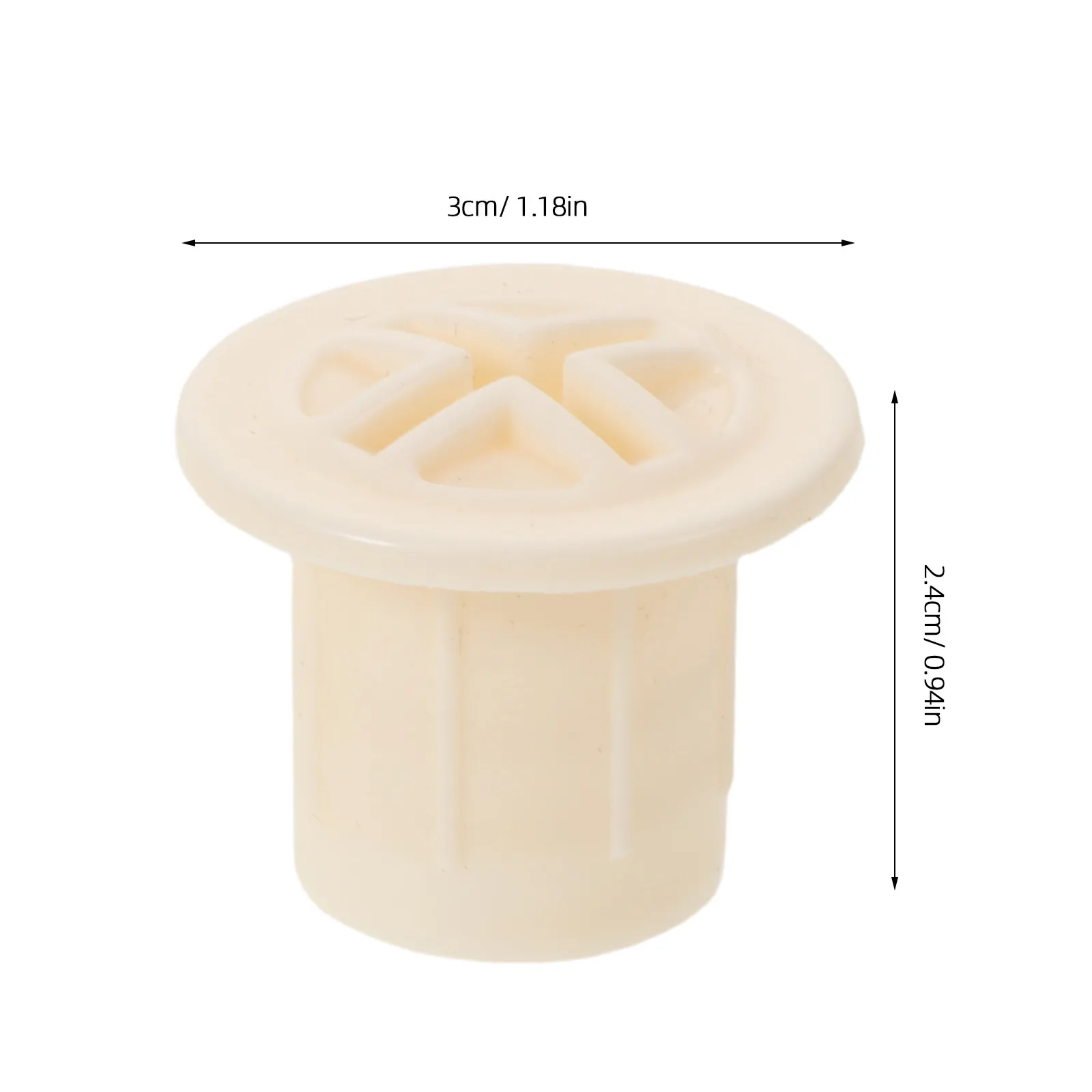 6Pcs White Plastic Slide Screw Caps 1.8cm Inner Diameter for Indoor 's Slides Safety Protective Cover Smooth Finish Easy