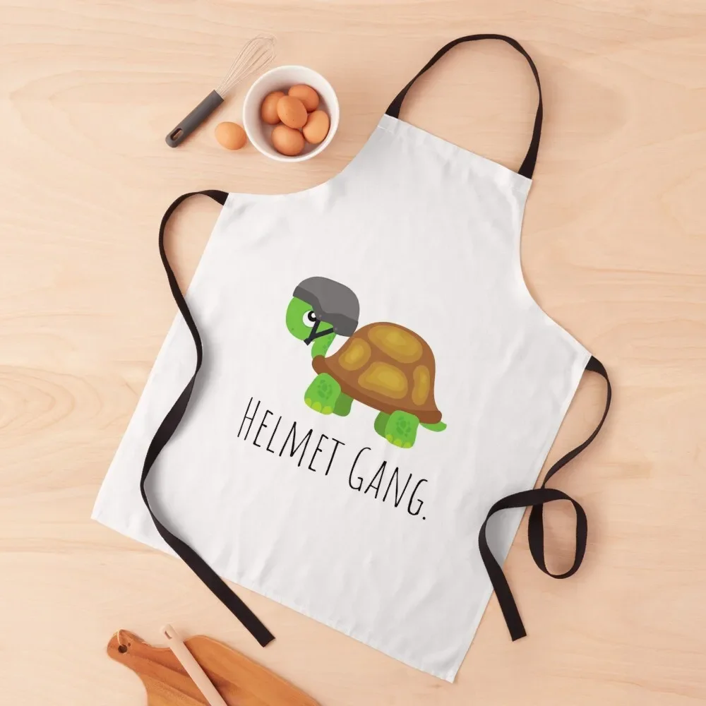 

Helmet Gang Turtle Apron For Cooking Chef Uniform Women Barista Apron