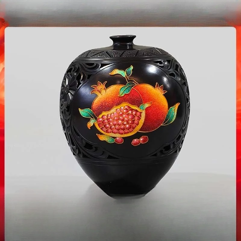 Hundred Flowers Reunion Jar Pomegranate Wedding Gift Decorative Ornament