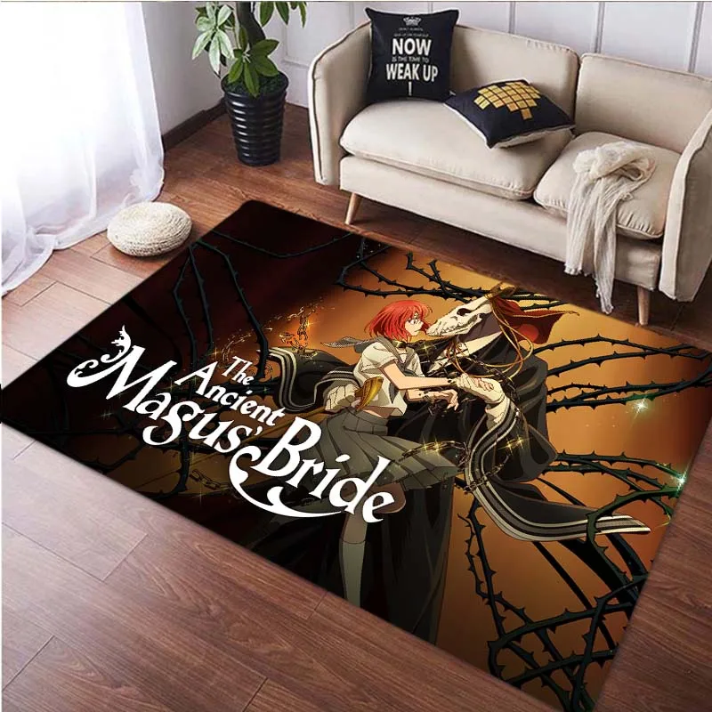 Anime character magic girl pattern printing living room rug floor mat Anime Carpet Children's Carpet bedroomdecor bedroom decor