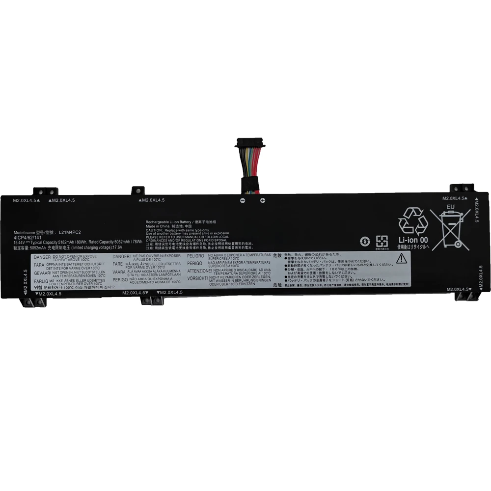 L21M4PC2 L21M4PC3 15.44V 80Wh 5182mAh Laptop Battery For Lenovo Legion 5 Pro 16 2022 Y7000P R7000P R9000P Y9000P R9000K Y9000K