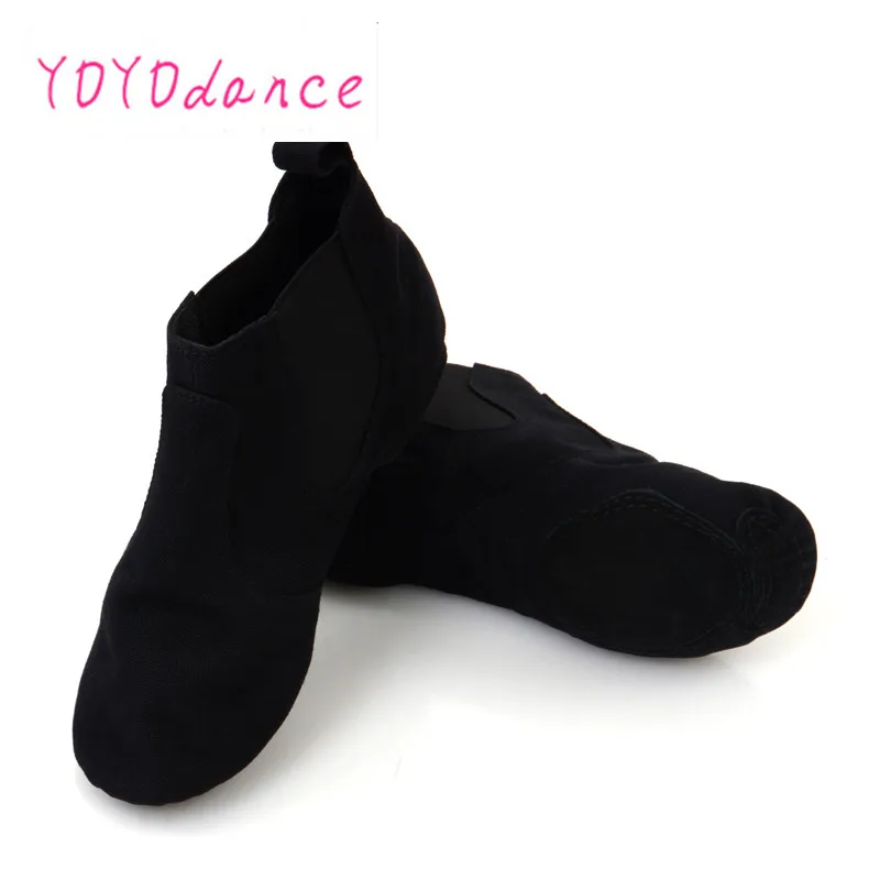 New Black High Top Jazz Dance Shoes for Adults Comtable Elastic Dancing Women Shoe Suede Flat Shoe Women Canvas Women\'s Sneakers