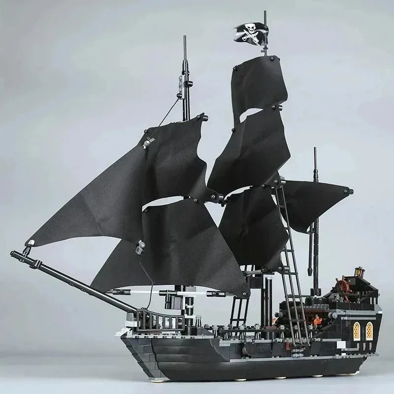 Nuovo 804 Grani Nave Pirata Perla Nera Set Ragazzi Intelligenza Assemblaggio Building Block Modello Compleanno Regalo Di Natale 4184