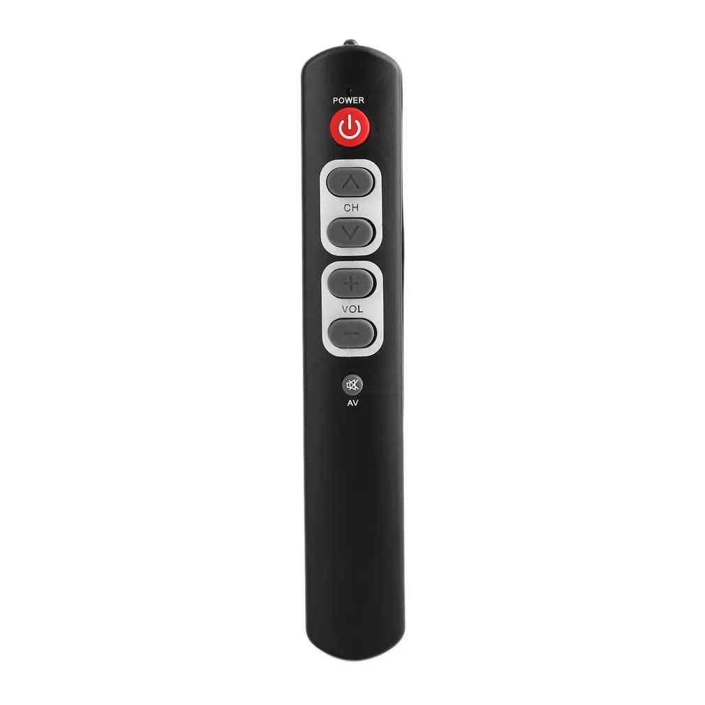 433 Mhz IR 6 Keys Learning Remote Control with Big Buttons Universal Wireless Controller Unit Replacement for TV STB DVD HIFI