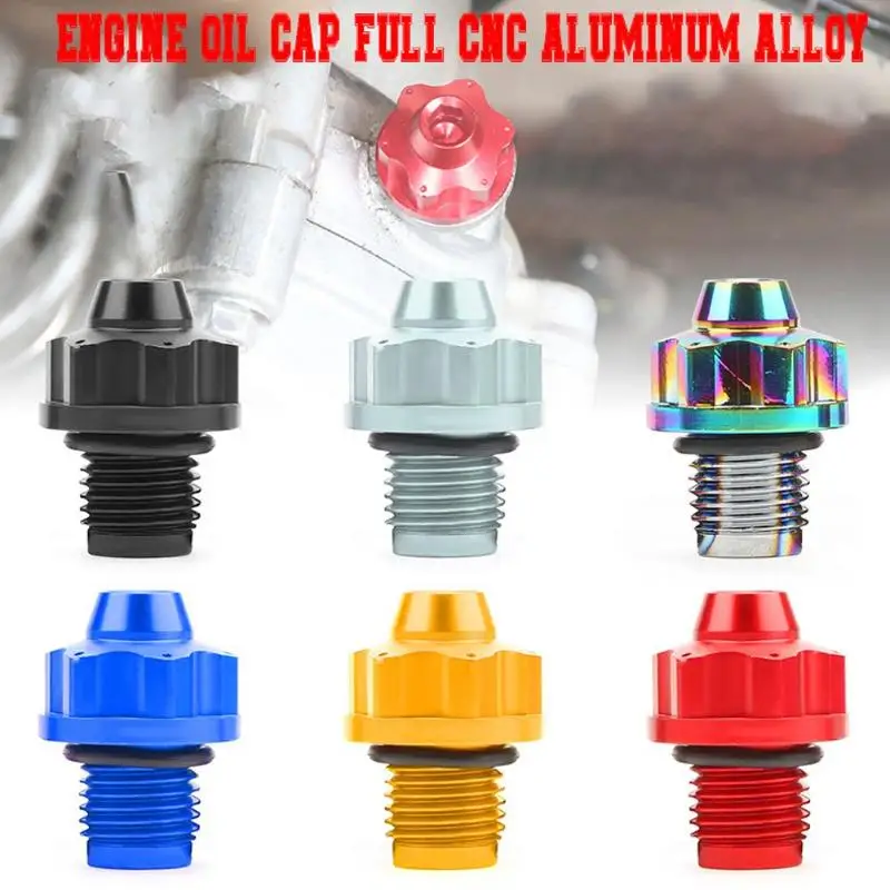 NMAX155 Motorcycle Engine Oil Screw Aluminum Alloy Gear Screw Modification Parts Waterproof Durable Fastener