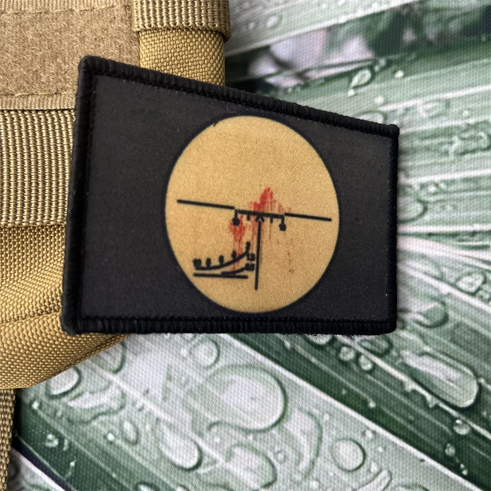 Russian PSO-1 Dragonov Sniper Scope Crosshairs Morale Badge Patches Tactical Backpack Hook and Loop Printed Stickers