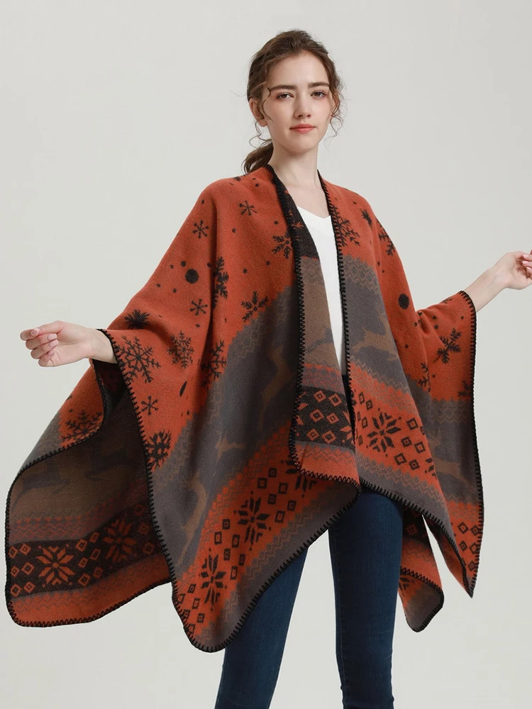 Женский шарф из искусственного кашемира, зимнее пончо с принтом, женское одеяло, Женская шаль из пашмины, Роскошные шали