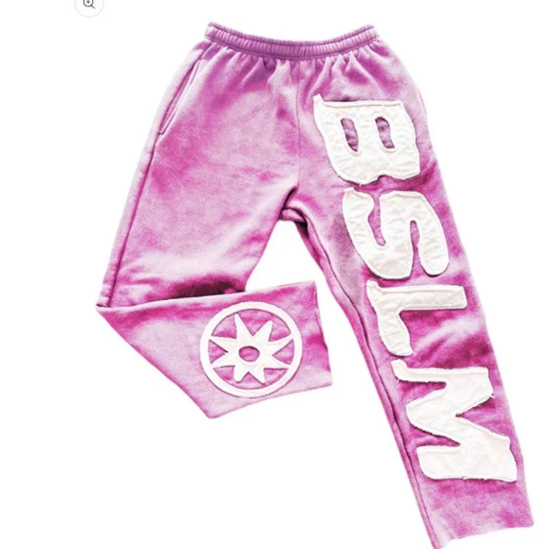 Men Women autumn winter Pants new hoodie personalized street style Harajuku high street hip-hop letter embroidery fashion casual