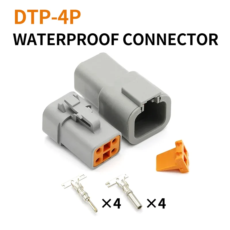 4 Pin DTP06-4S DTP04-4P Deutsch Automotive waterproof connector Plugs for high-current heavy truck harness