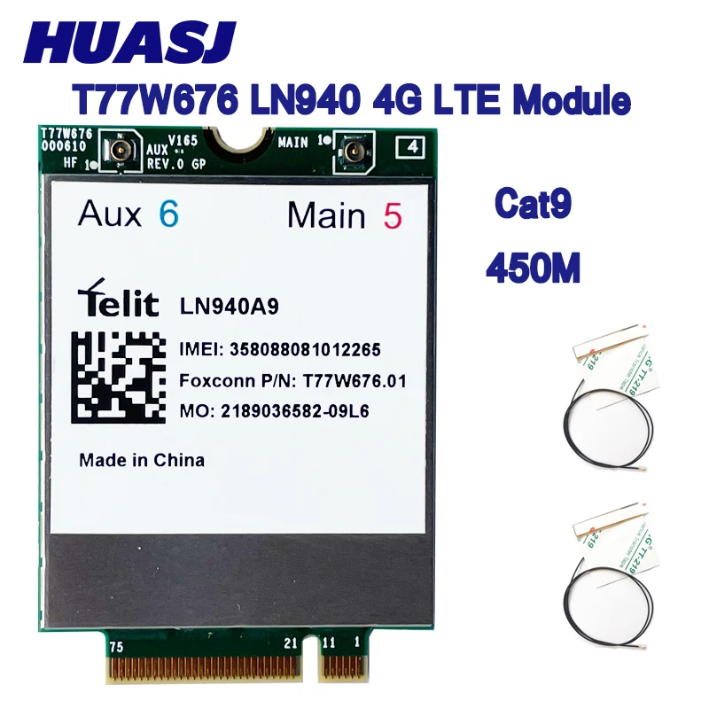 T77W676 LN940 LTE 4G Card X12 450Mbps 4G Modem For Laptop USB Adapter