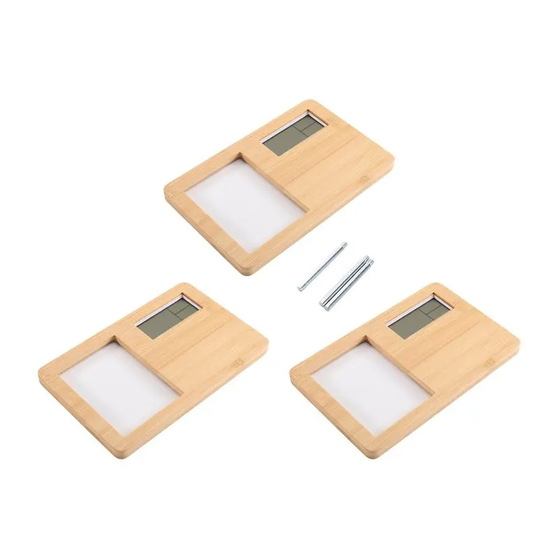 SHGO-Sublimation Blank Wood Photo Frame DIY Heat Transfer Print Desktop Wooden Photo Frame Clock Photo Frame Clock With Display