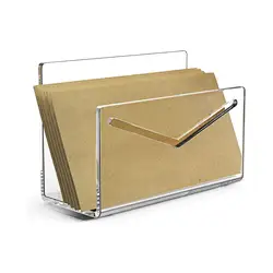 Acrylic Mail Holder File Organizer Clear Letter Holder Envelope Holder Countertop Acrylic Mail Sorter for Countertop Desk Home
