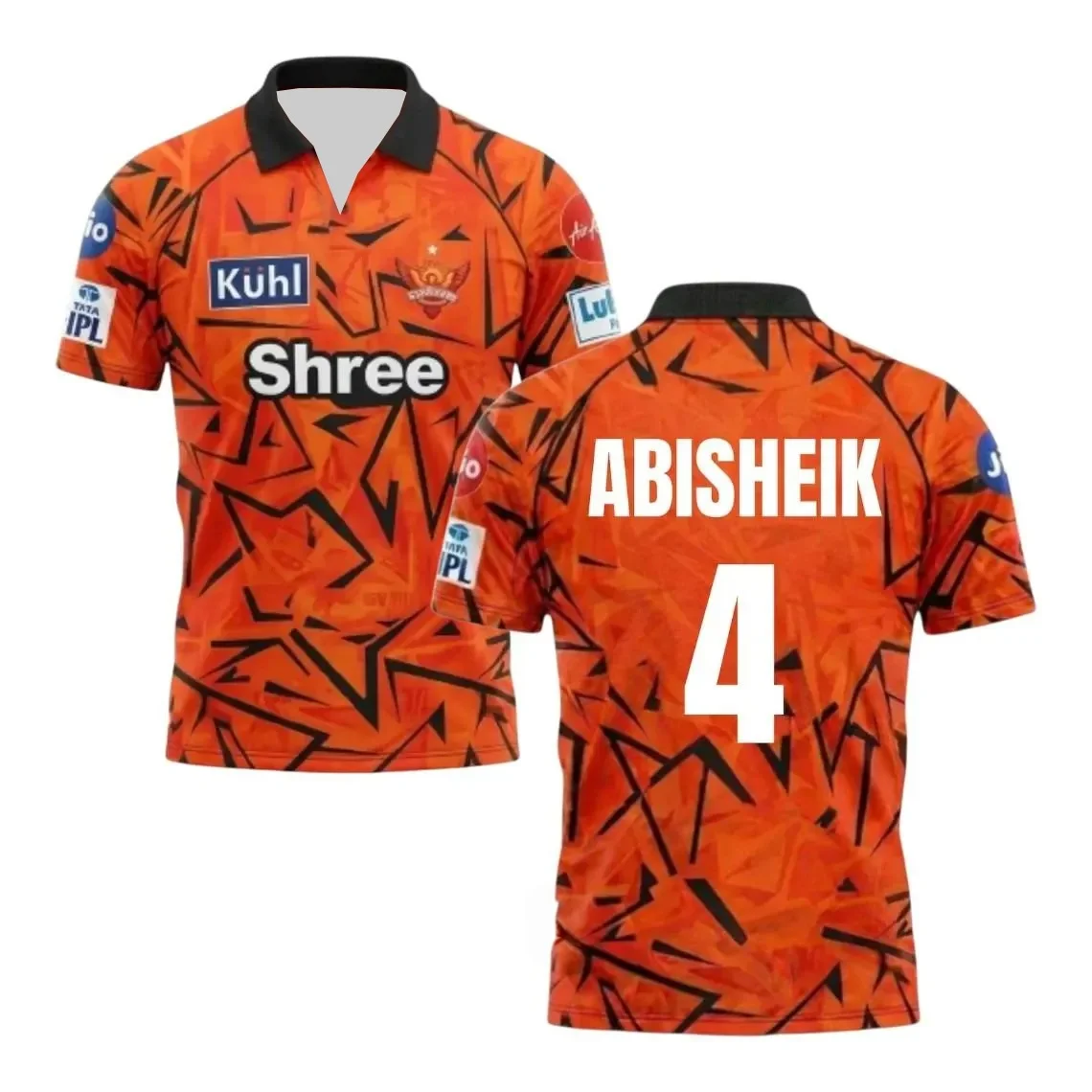 2026 Abhishek Sharma #4 3D Printed Cricket Jersey Men Breathable Quick Drying Short Sleeved T-shirt Family Matching Clothing