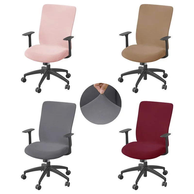 Elastic Office Chair Cover Stretch Spandex Computer Gaming Chair Cover Thicken Rotating Armchair Case Funda Silla Escritorio