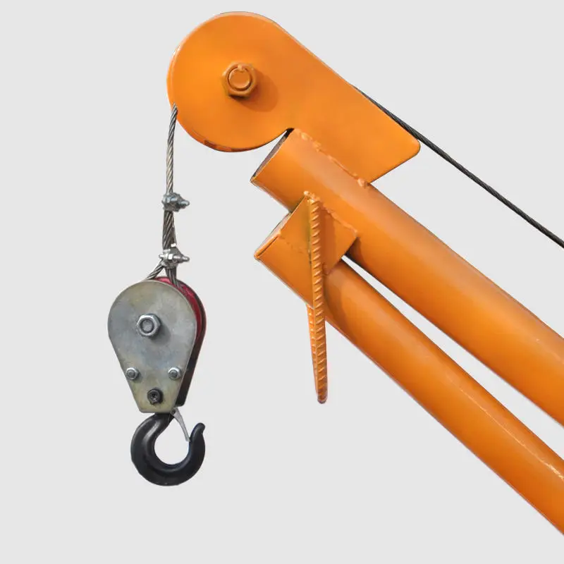 500kg 1000kg 2000kg Factory Direct Outdoor Small Crane Mini Lifting Crane Watched with Winch for House Construction