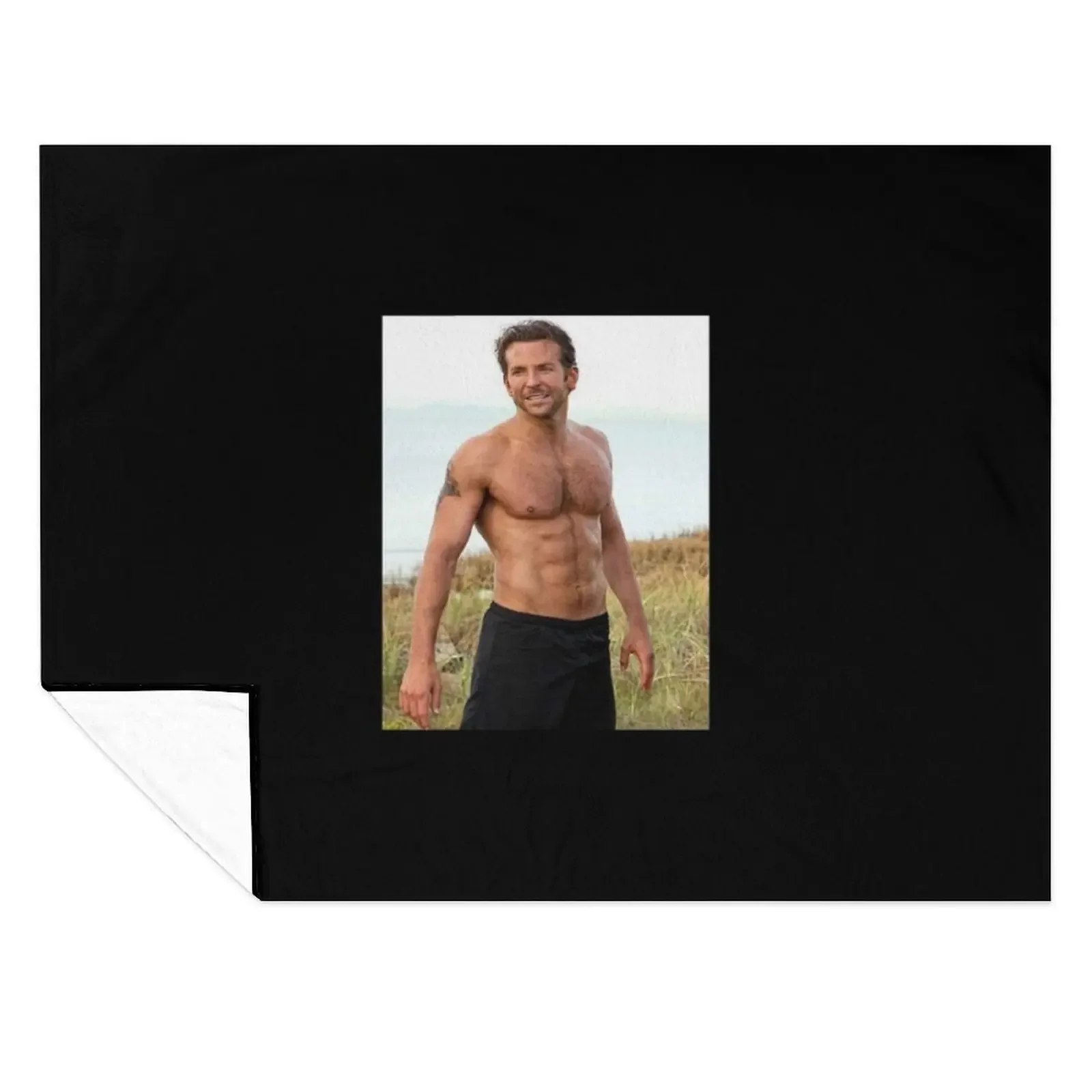 

BRADLEY COOPER Actor Throw Blanket Kid'S Flannel Fabric Hair blankets ands Blankets