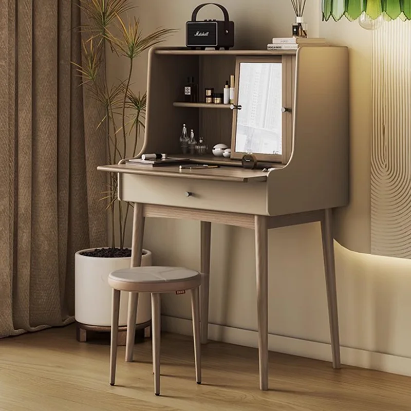 

Chair Bedroom Vanity Table Makeup Cosmetics Beauty Wood Luxury Women Modern Dressing Table Mobile Vestidores Home Furniture
