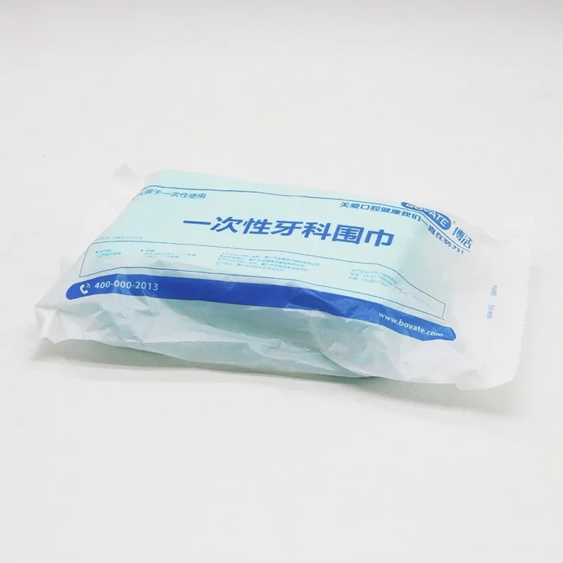 10PCS/Bag Dental Materials Dental Disposable Neckerchief Dental Blue Medical Paper Scarf Medical Shop Towels Lacing Bibs