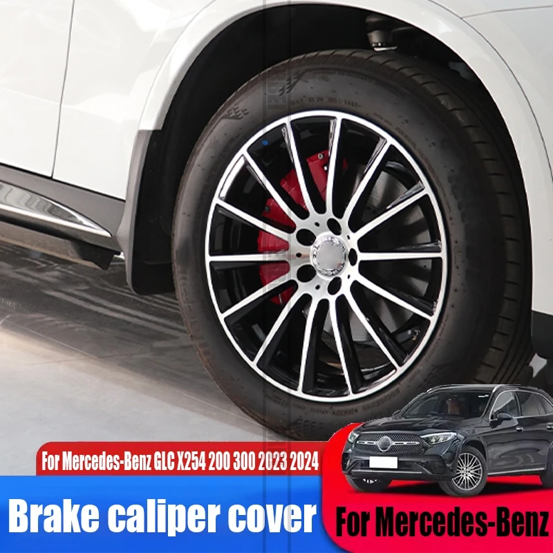 

4Pcs Special Modified Caliper Protective Cover Fit Mercedes GLC X254 200 300 2020 2021 2022 2023 2024 2025 2026 Exterior Parts
