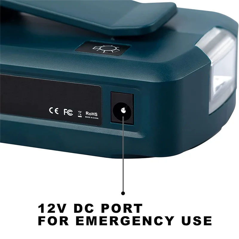 منفذ تحويل USB Type-C مع ضوء LED ، أضواء كاشفة ، بطارية أسد ، ضوء خارجي لماكيتا ، ADP05 ، 14.4 فولت ، 18 فولت