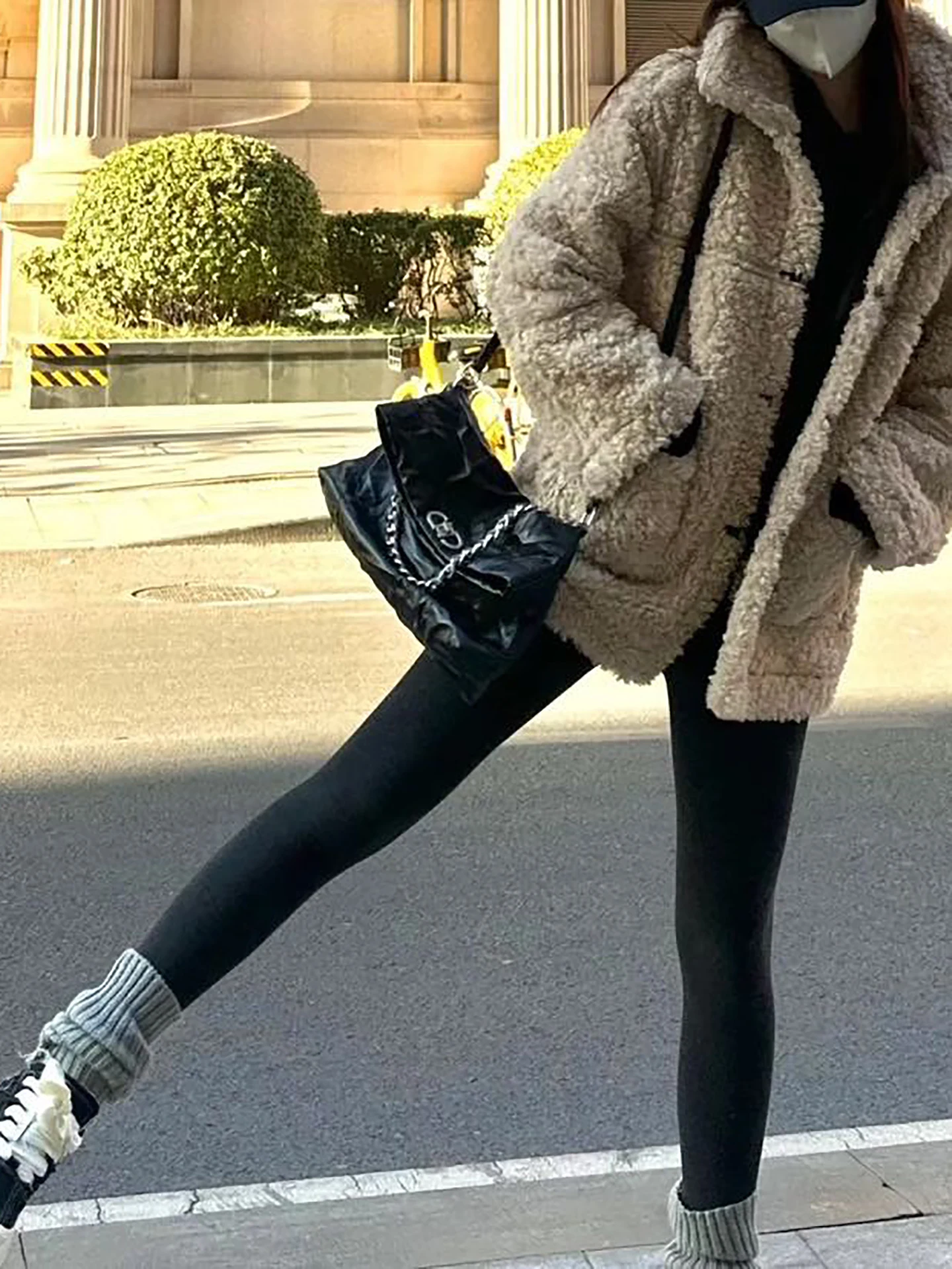 하이웨이스트 기모 겨울 요가 팬츠 여성 스포츠 타이츠 안감 울 실크 베이스 레이어 팬츠 롱 팬츠 캐주얼