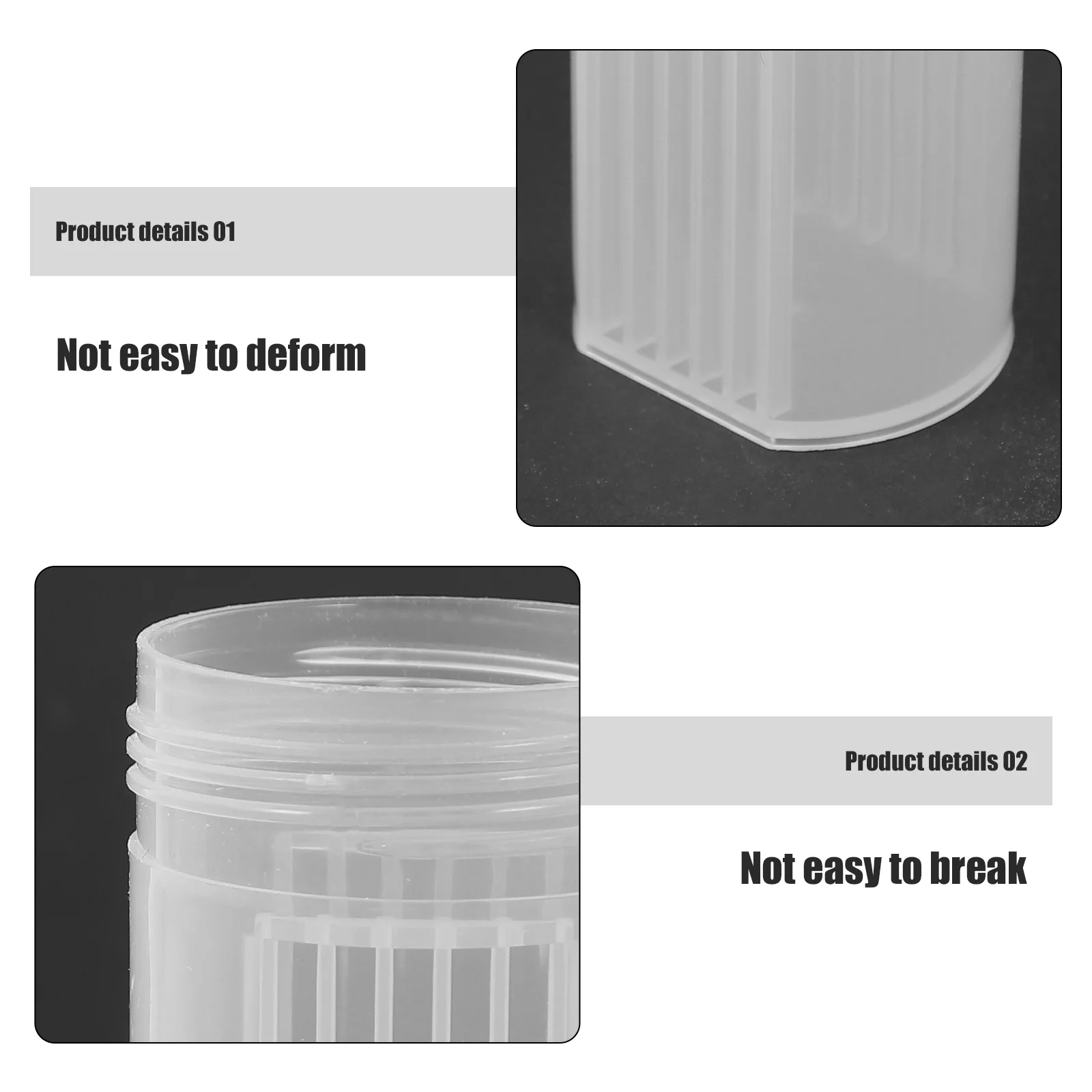 Highly Transparent Dyeing Vat Staining Jar Slides Holder Plant Stands Microscope Plastic Jars