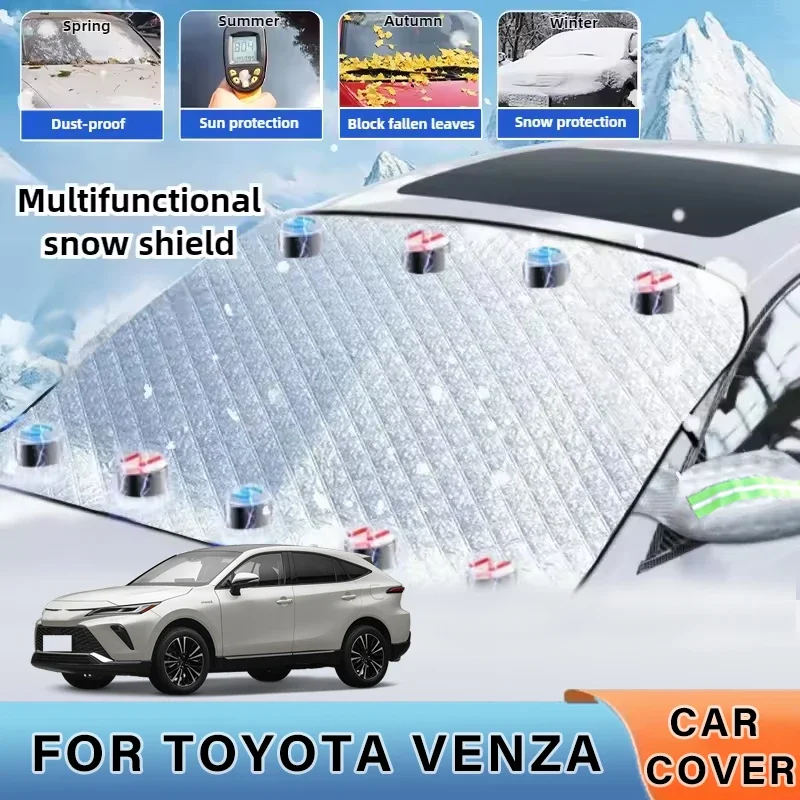 

Thickened Car Now Sunshade Windshield Cover With 5/9 Magnets UV Protection Anti Snowboard Sunlight For TOYOTA VENZA