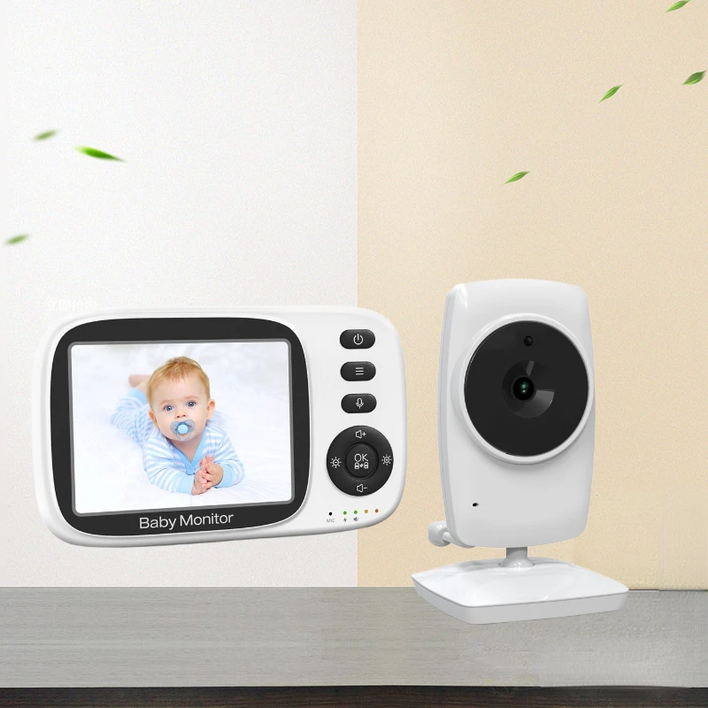 

MC632A 3.2 inch Baby Monitor Baby Nanny Security Camera 2 ZoomTwo-way audio Night Vision Lullaby Temperature Monitoring 2100mAh