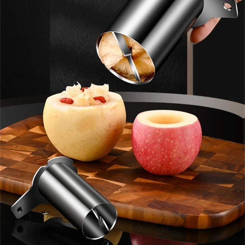 Efficient Apples And Pears Corer Seed Removal Tool Essential Fruit Corer for Convenient Daily Kitchens Tasks B03E