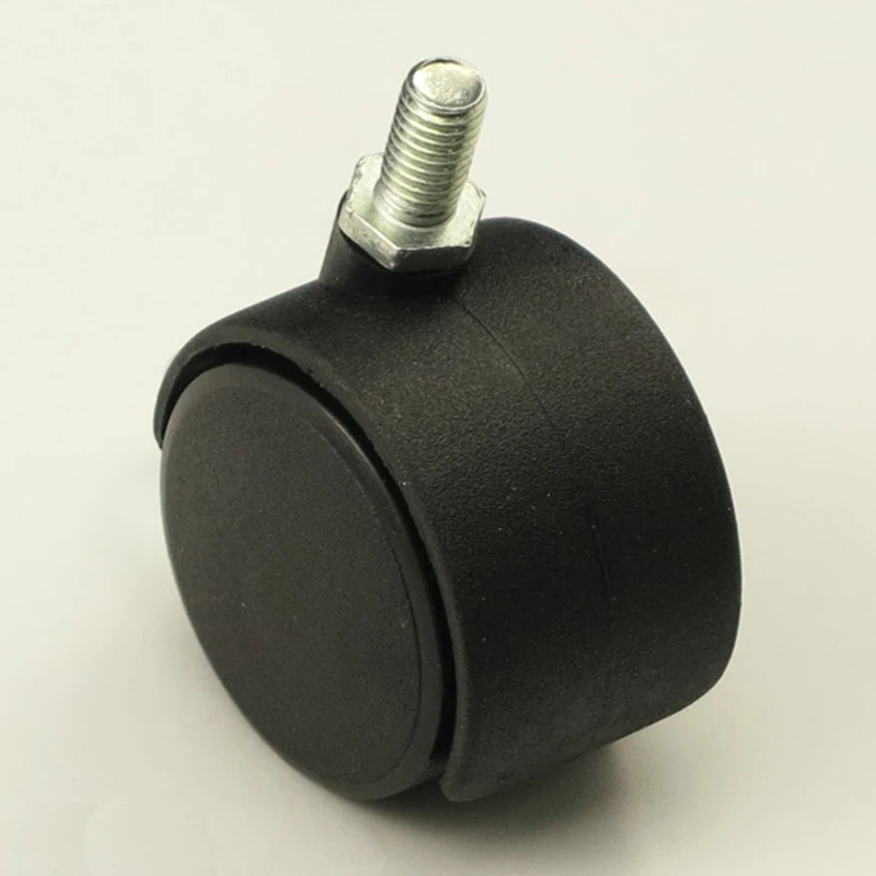 Black Plastic 40mm Replacement  Swivel Casters Rolling Roller Caster Office Chair Sofa Wheels For Platform Trolley
