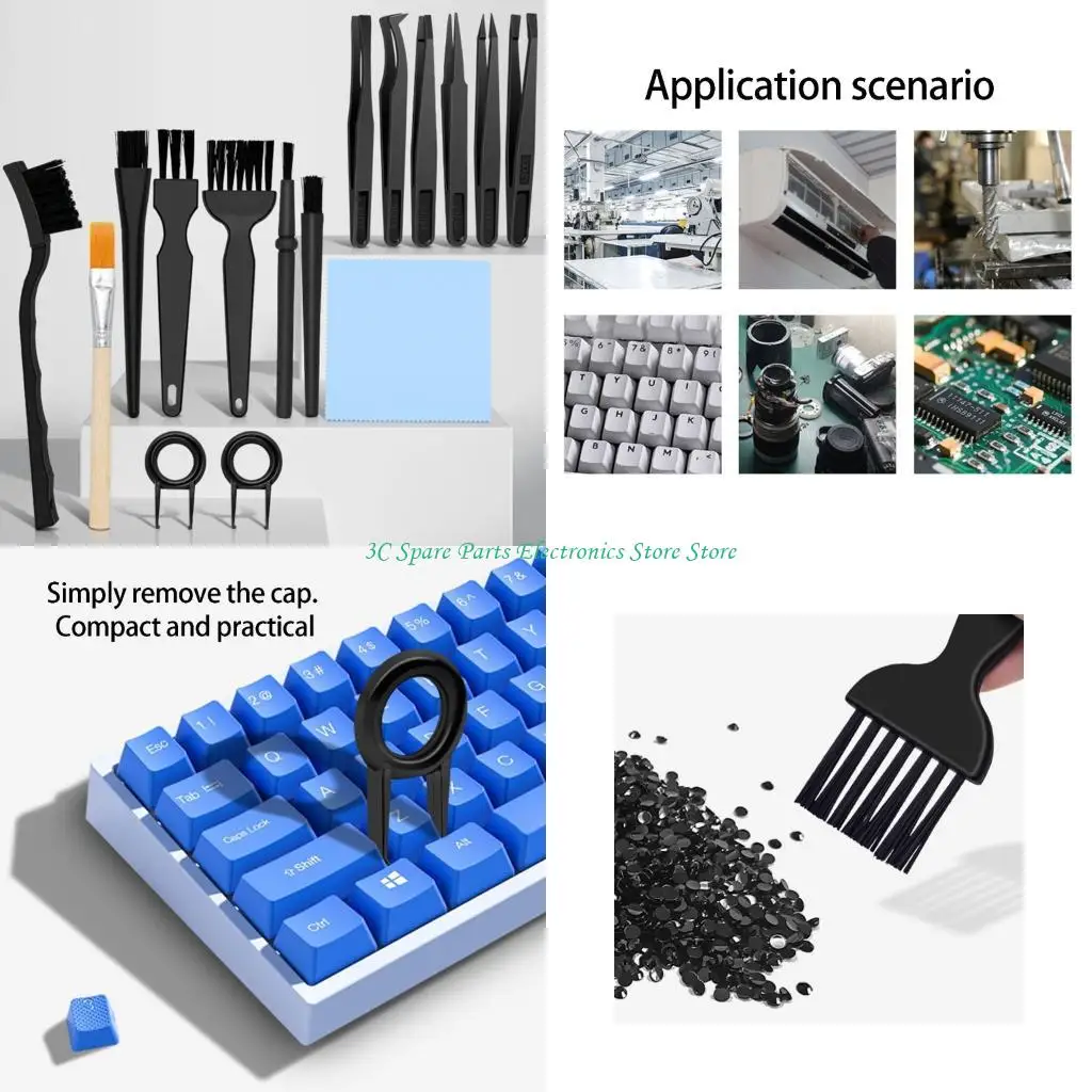 SZ 16 In 1 AntiStatic Cleaning With Multiple Brushes For Computers Keyboards Electronics And Household Appliances