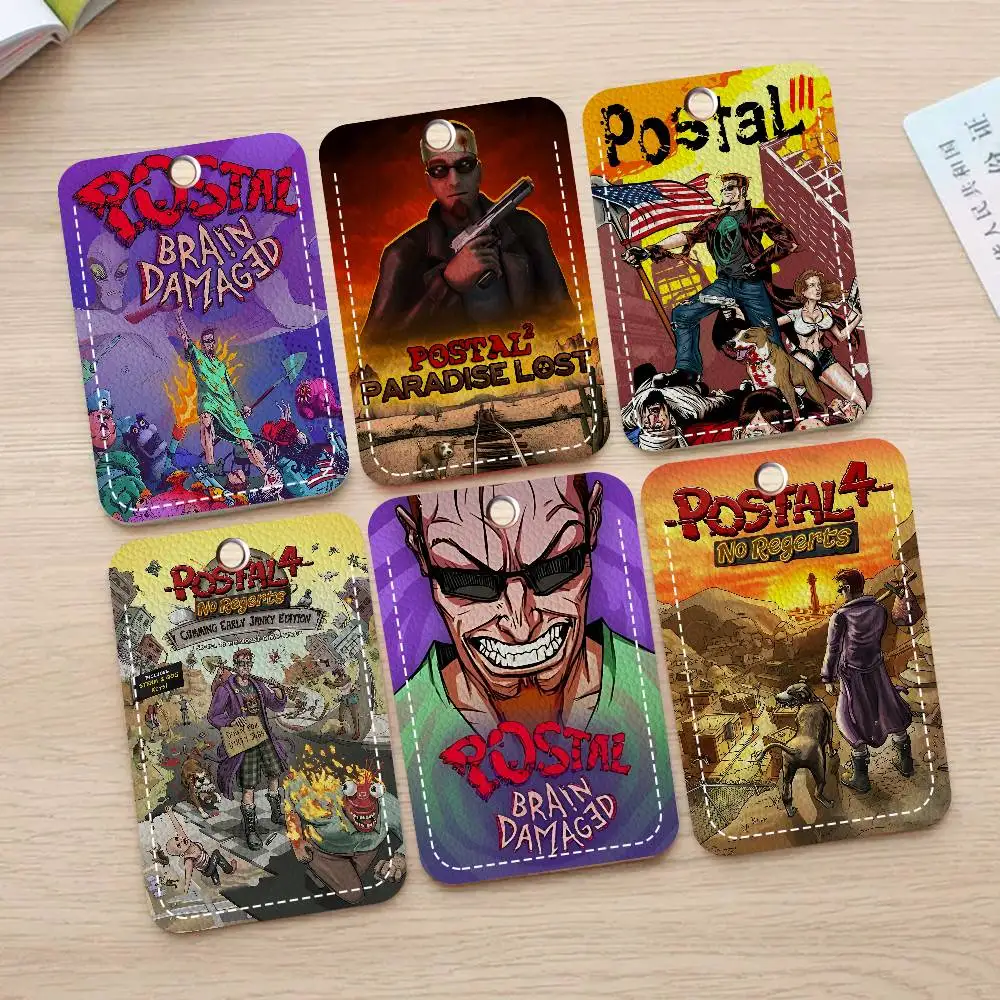 

Кожаный чехол для карт доступа The Postal 4 Dude, брелок для ключей, идентификационные бирки для дверей, 1 шт.