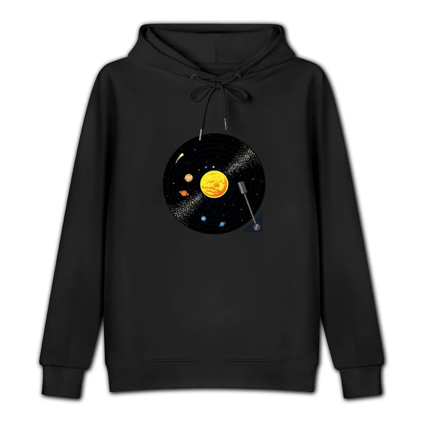 Solar System Vinyl Record Pullover Hoodie graphic t shirts men autumn new products aesthetic clothing mens hoodie