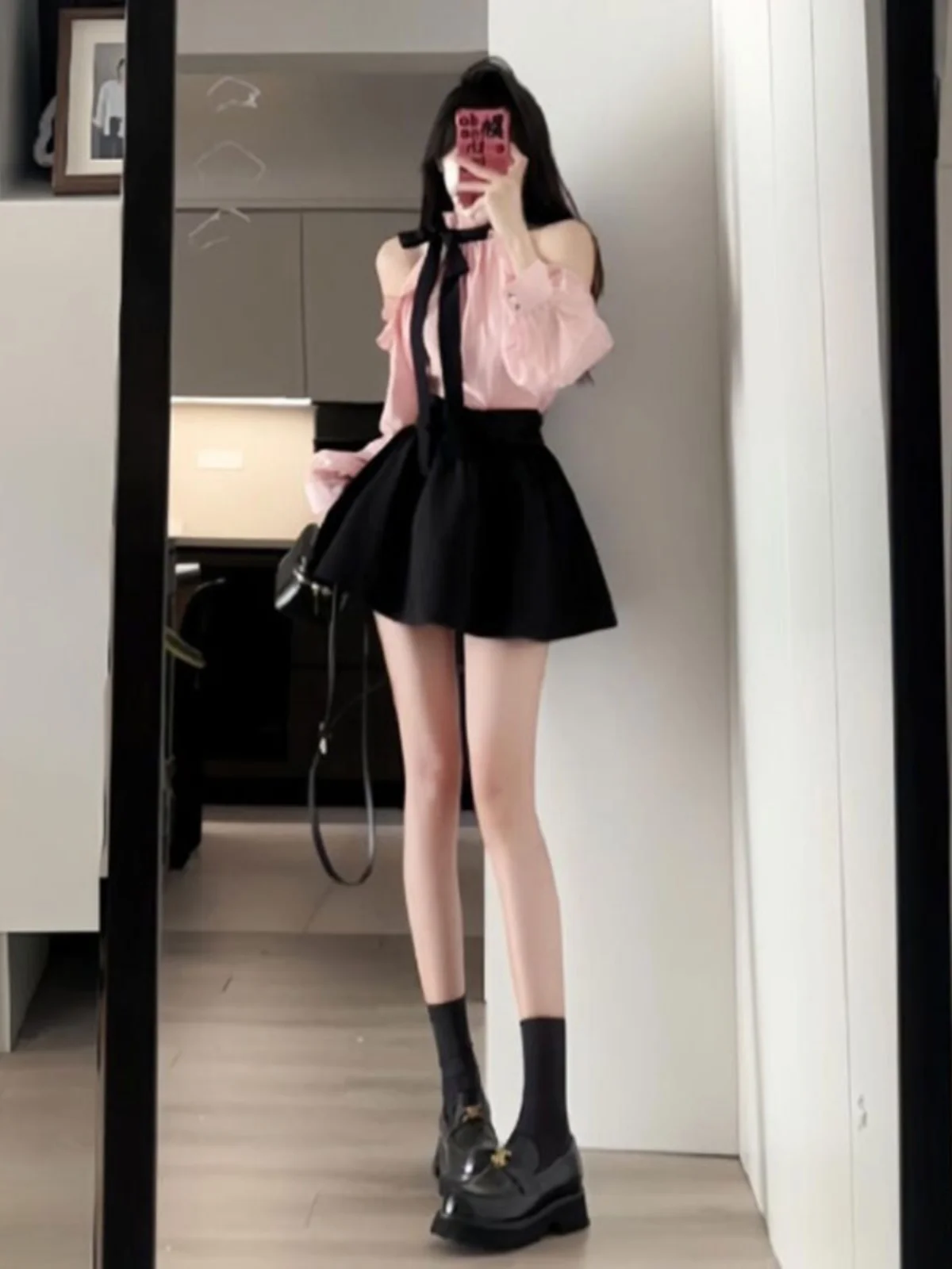 

Pink Shirt And Skirt Set Korean Drama Main Character Style Spring Chic Outfit Two Piece Set Comfortable Cotton Blend Long Sleeve