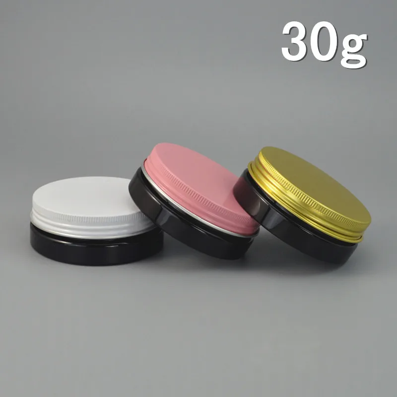 

30g black PET bottle/jar/pot tin cream/gel/essence/moisturizer/mask/art nail/wax eye serum skin care cosmetic packing