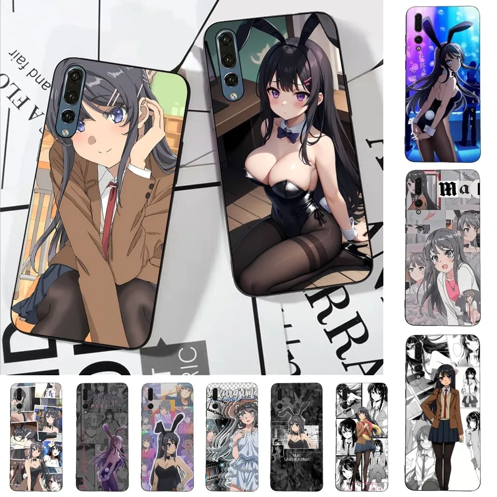 Anime Mai Sakurajima Phone Case For Huawei P 8 9 10 20 30 40 50 Pro Lite Psmart Honor 10 Lite 70 Mate 20lite