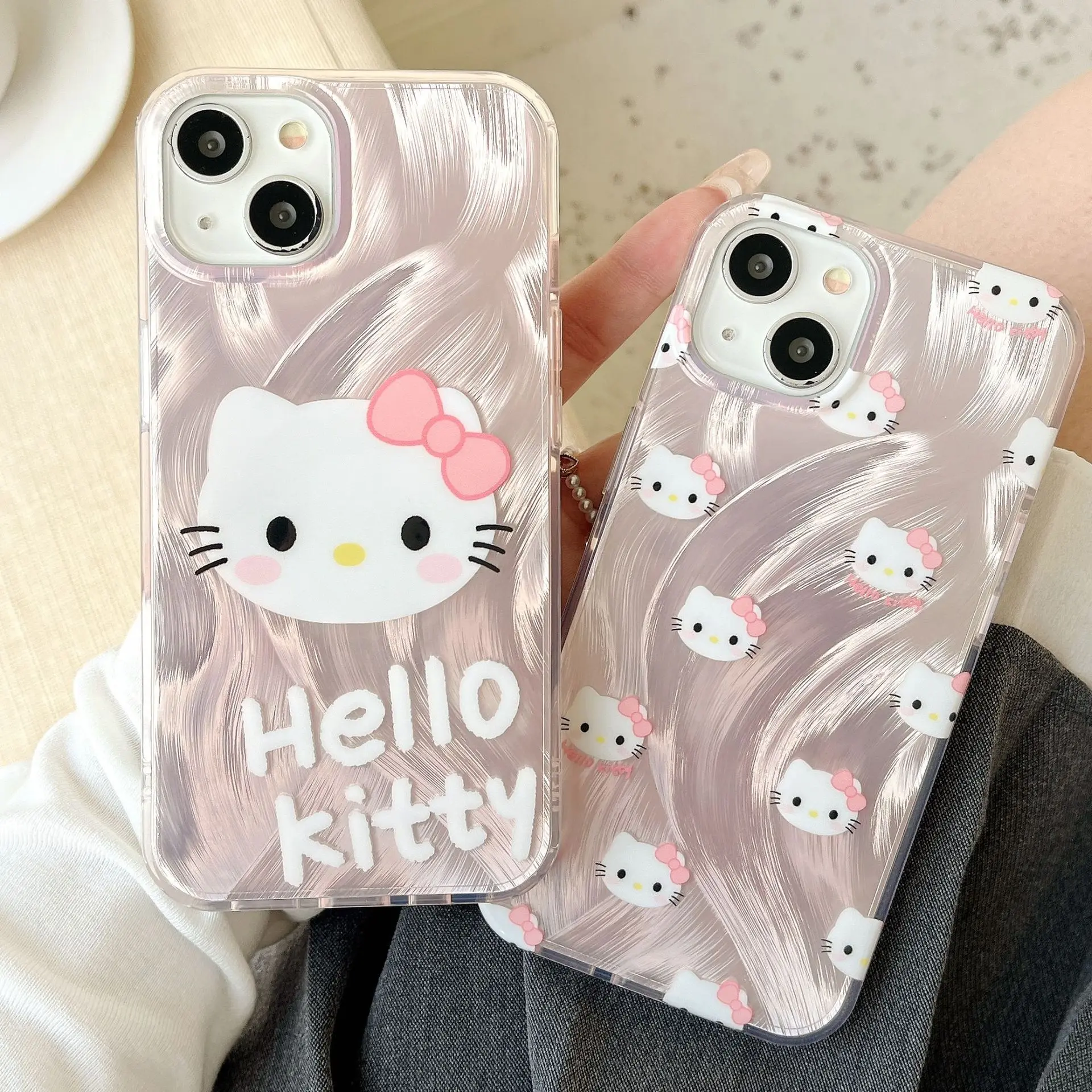 Cute Hello Kitty Phone Case Case For Vivo Y17S Y21 Y21S V25 Y56 Y55 Y75 Y77 Y72 Y52 Y33 Y51S Y53S Y28 V20SE V20 V29 V27 V23 V30