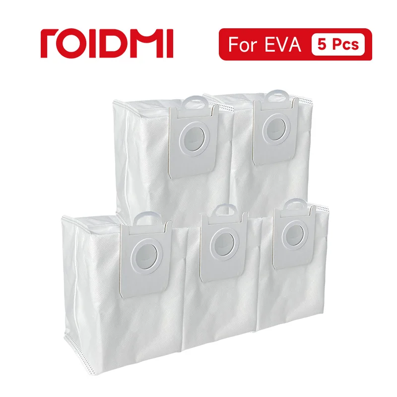 Accessories for ROIDMI EVA Vacuum Cleaner, Dust Bag, Main Brush, Side Brush, HEPA Filter Element, Mop.