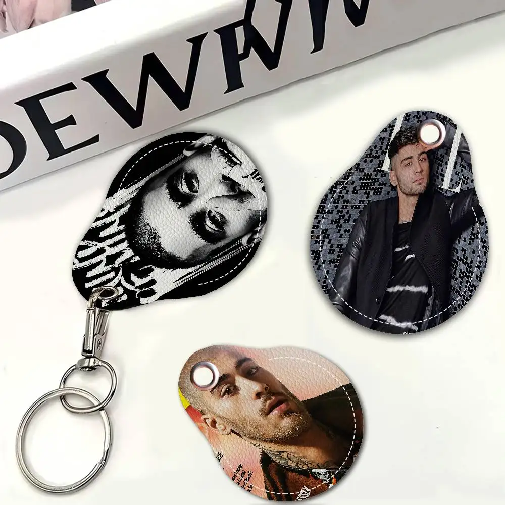 Singer Z-Zayn M-Malik Creative Cartoon Pattern Sensitive Access Card Protective Sleeve Keychain Fashion Decorative Pendant