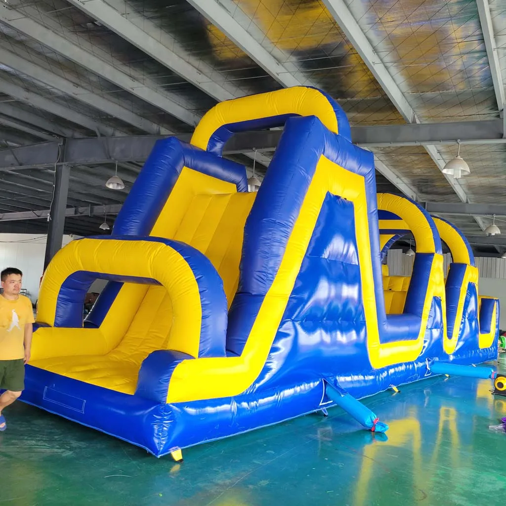 

Mega Inflatable Sports Playground Obstacle Course Bouncer Huge Jumping Castle Slide Combo for Outdoor Carnival Party Event Renta