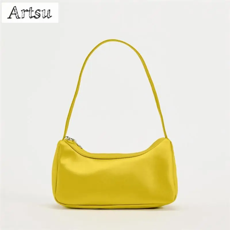 New Shoulder Bags Small Square Bag Women Silk Texture Advanced Axillary Bag Retro Fashion Trend Leisure Versatile Handheld Bag