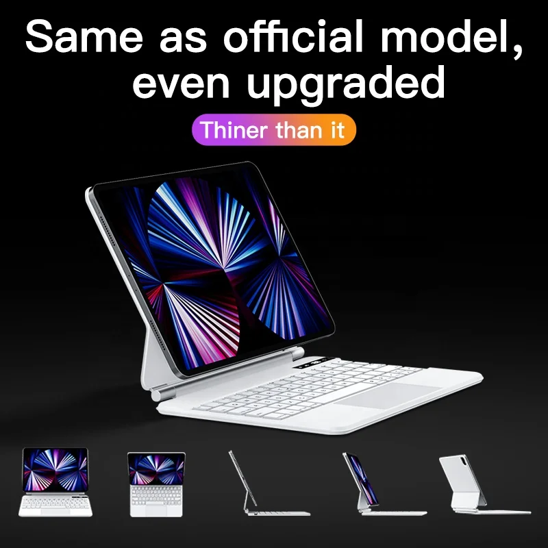 Magic Keyboard for iPad Pro 11 10.9 Inch Air 4 5 Tablet Laptop Smart Keyboards Case Cover Magnetic Backlight Touchpad