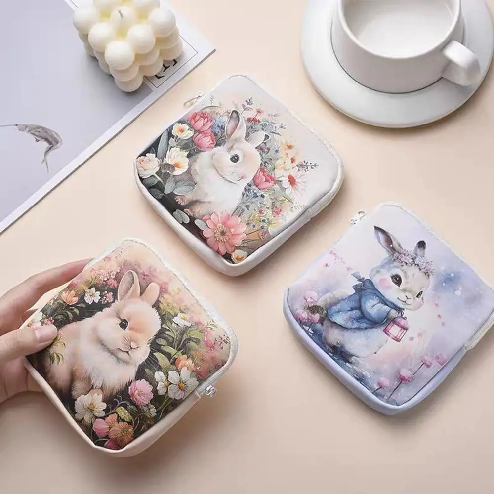 

New PU Sanitary Pads Bag Large Capacity Multipurpose Coin Purse Cosmetic Bag