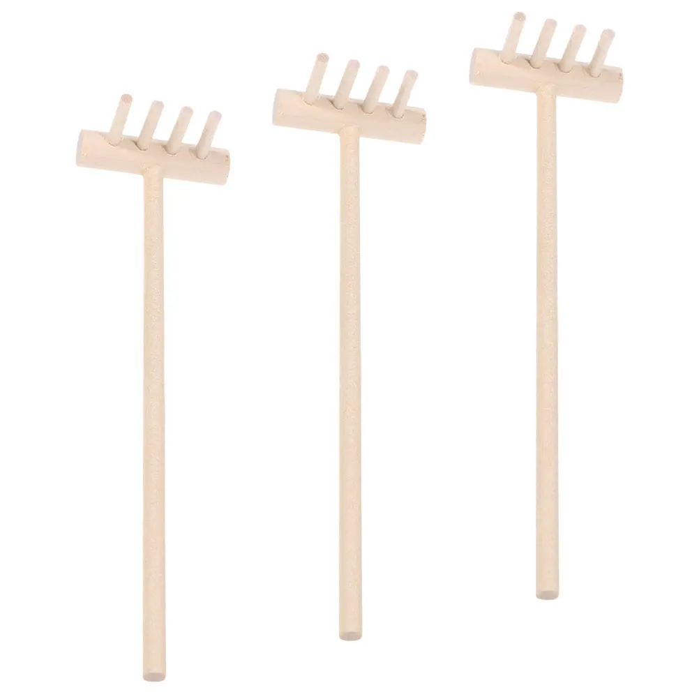 

3pcs Zen Sand Accessories Rakes Bamboo Practical Garden Tools Sandbox Accessories Decor Japanese Style Reusable
