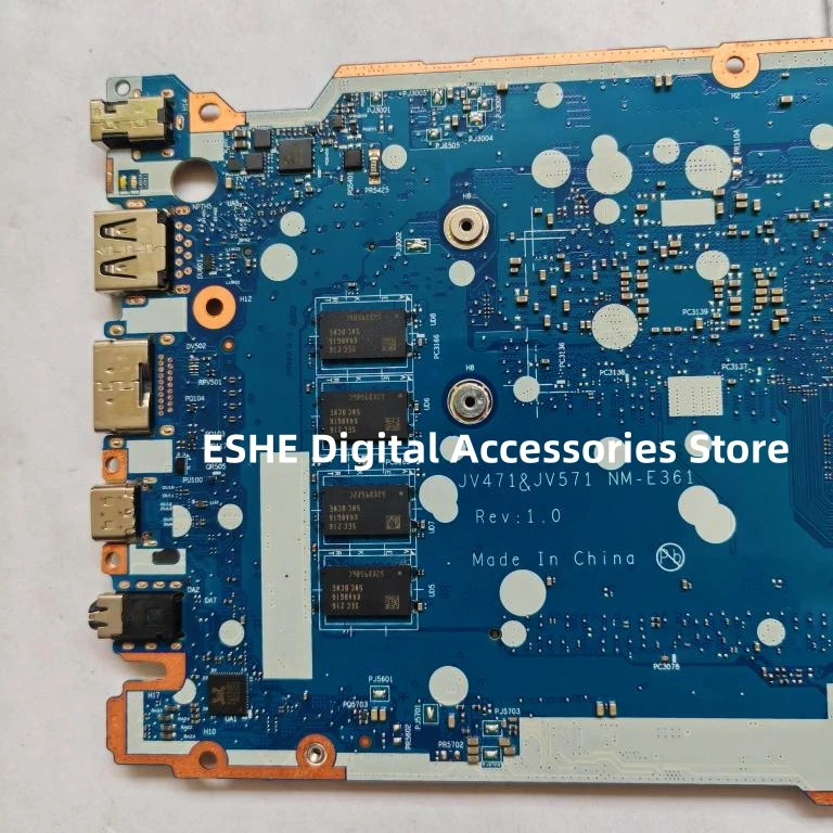 JV471&JV571 NM-E361 Motherboard For Lenovo 14S Laptop Motherboard 5B21D45043 With CPU i3-1215U i5-1235U RAM 4G 100% Fully Teste