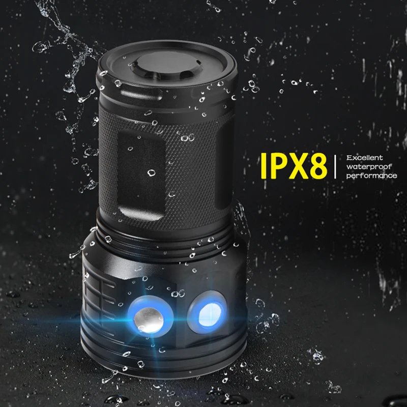 MK-17 الغوص مصباح يدوي 5000 لومينز مقاوم للماء 100 متر عمق التصوير الغوص مصباح شعلة المهنية تحت الماء ملء الضوء