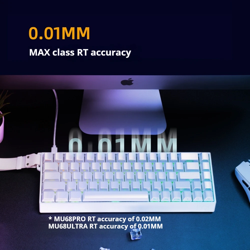 Iyx Mu68 Pro Magnetic Switch Gaming Keyboard Aluminum Alloy 8000hz Quick Trigger Mechanical Keyboard Hot Swap Socd/Rs Varolant