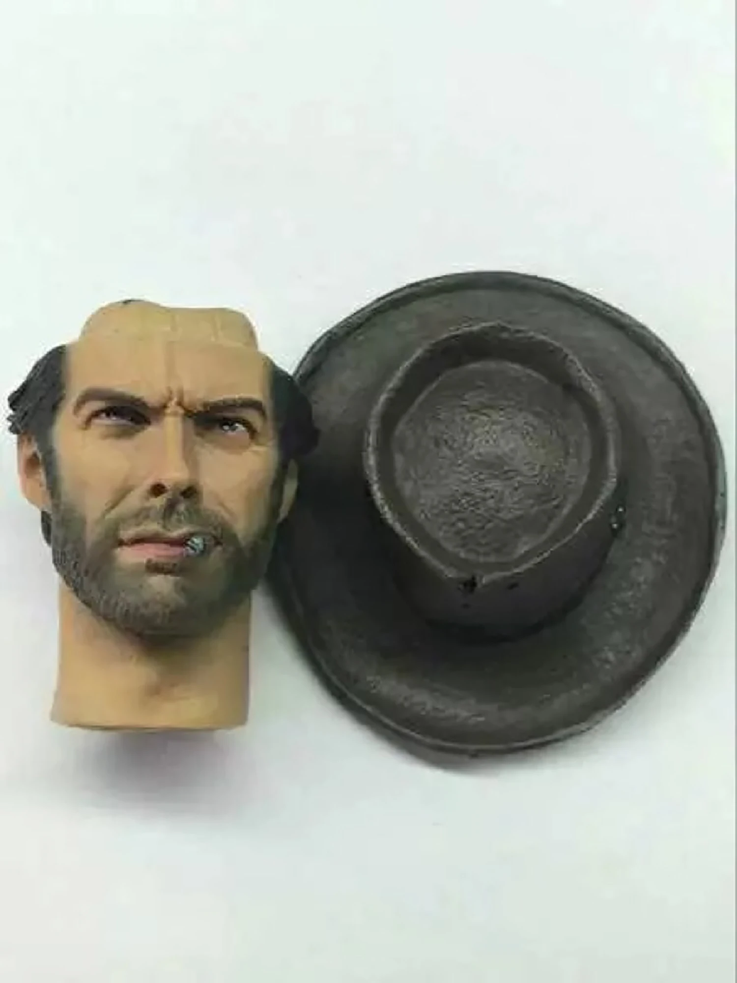Escala 1/6 Clint Movie Actor Head Carving Sculpt Model Toys