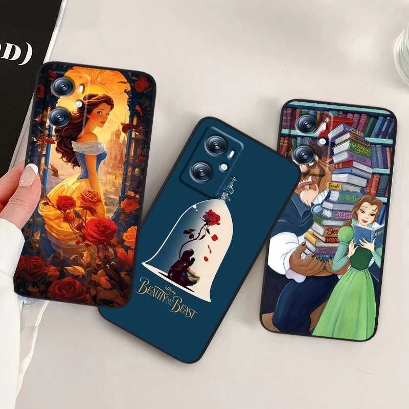 

Belle Beauty And The Beast For OPPO Find X6 X5 X3 A54S A5 A94 A16 A53S A57 A74 A72 A98 A78 A96 A9 5G Black Cover Phone Case
