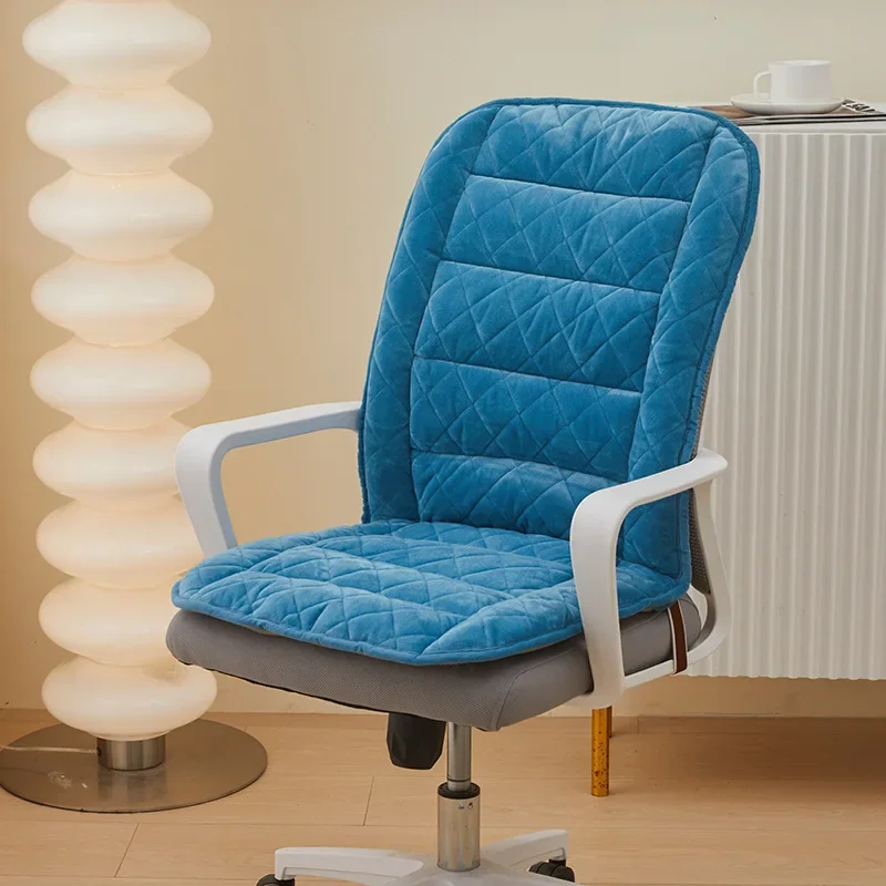 New Plug-in Heating Seat Cushion One-piece Thick Office Seat Cushions Removable Washable Computer Seat Backrest Cushion